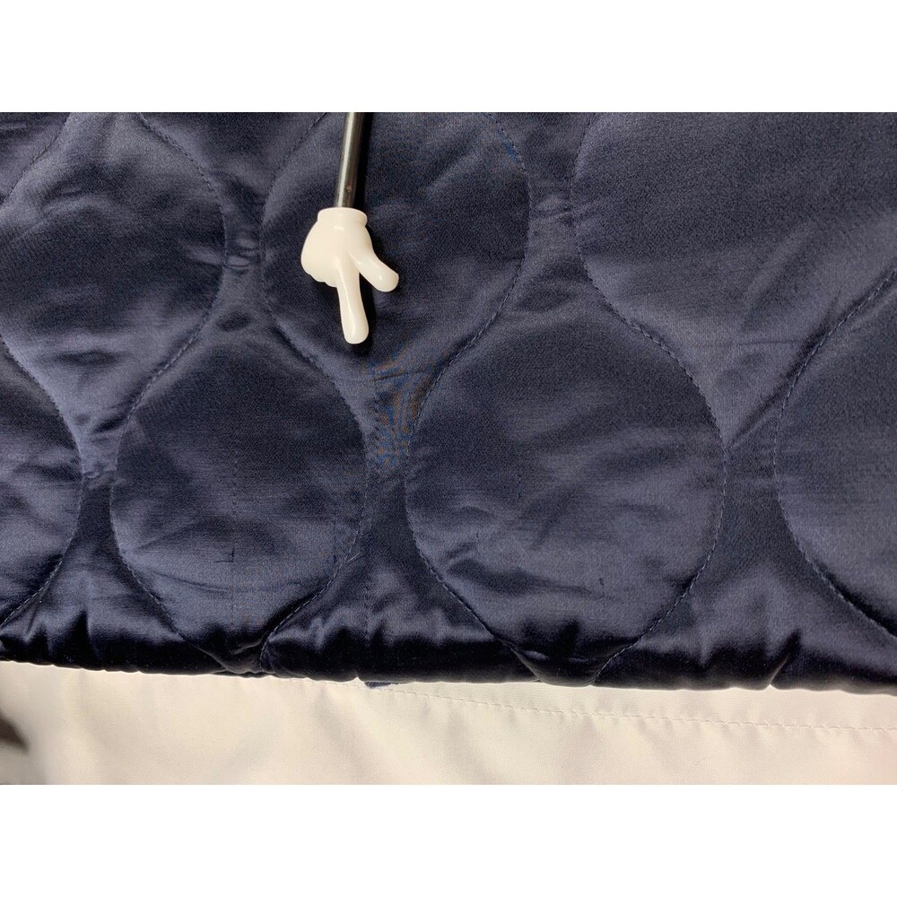 J Crew Collection Quilted Cocoon Coat XXL Navy Sherpa Collar Primaloft NWT - Picture 13 of 14